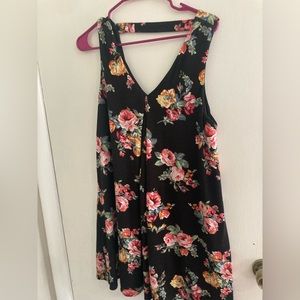 Black flower dress